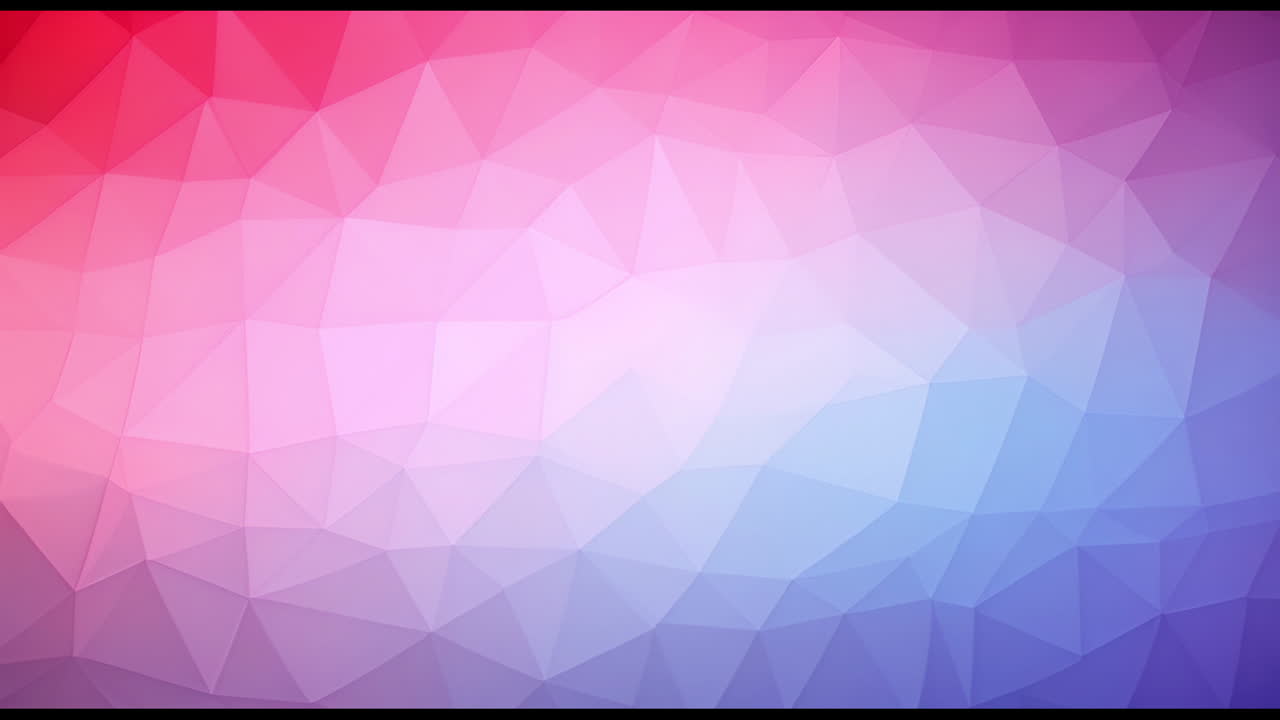 Animation of blue and pink shapes moving on white background