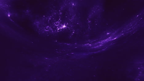 a giant violet wormhole curves the space around it