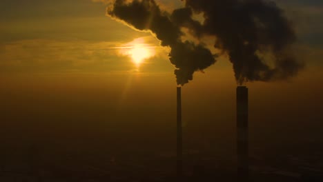 Power-Plant-emissions-seen-above-the-city-during-sunrise