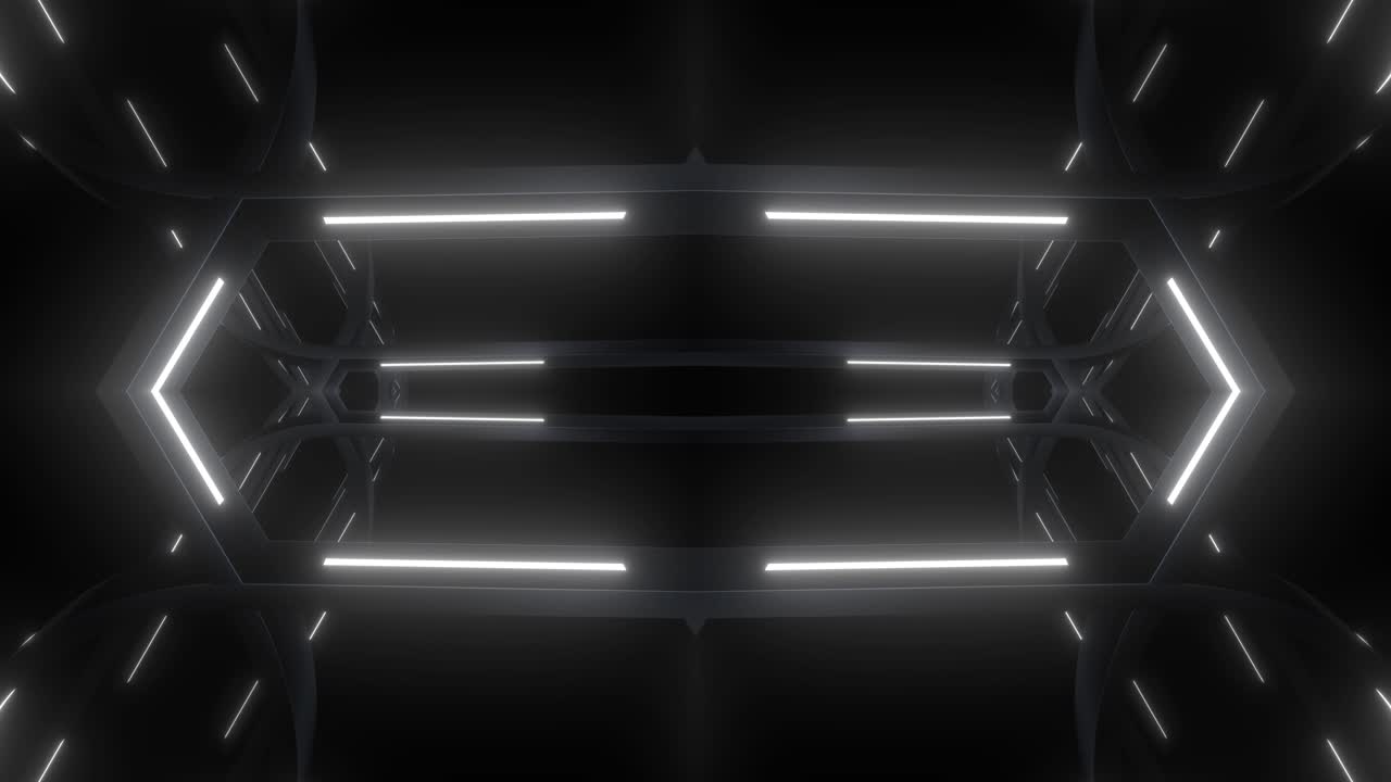 el túnel de neón futurista