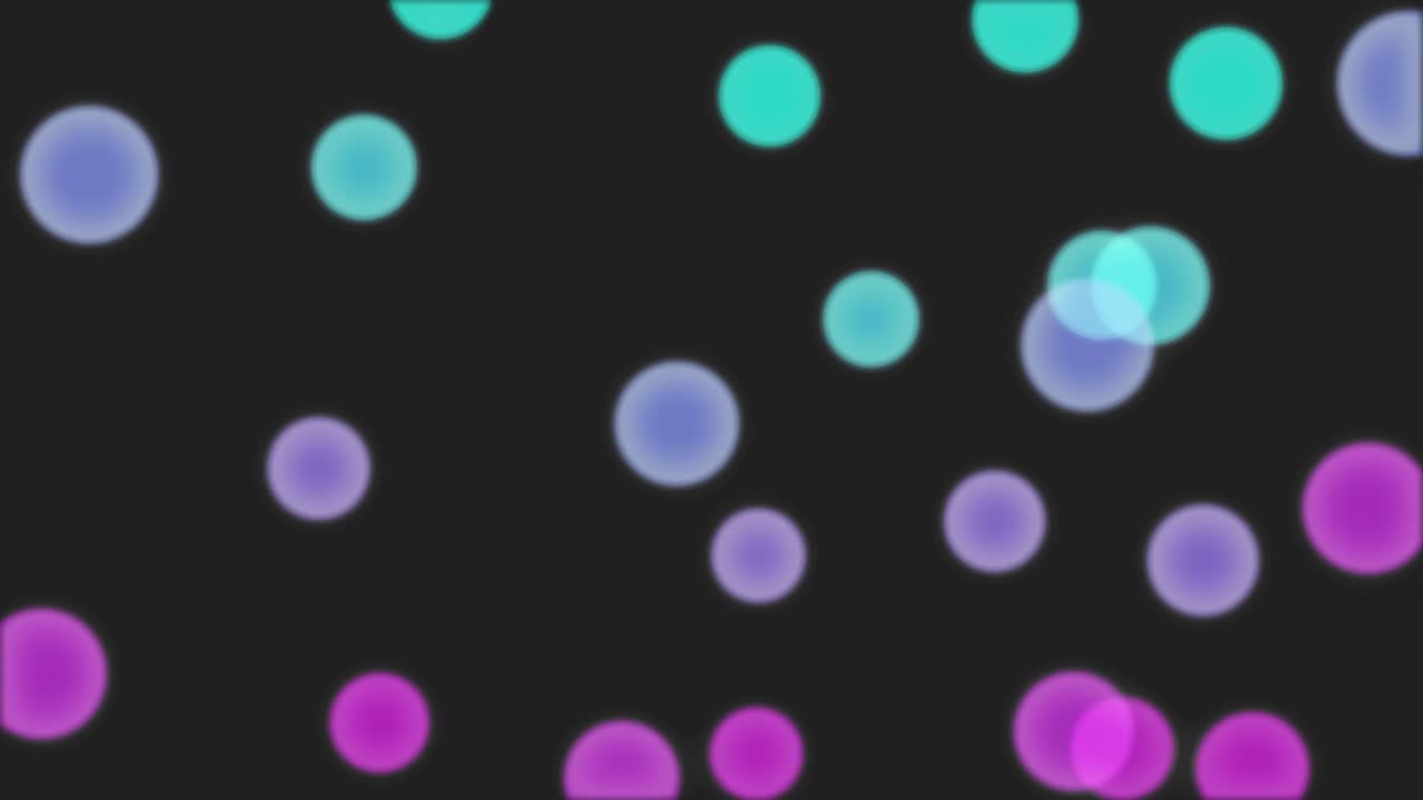 4k abstract desfocado elementos de luz bokeh en el fondo negro.