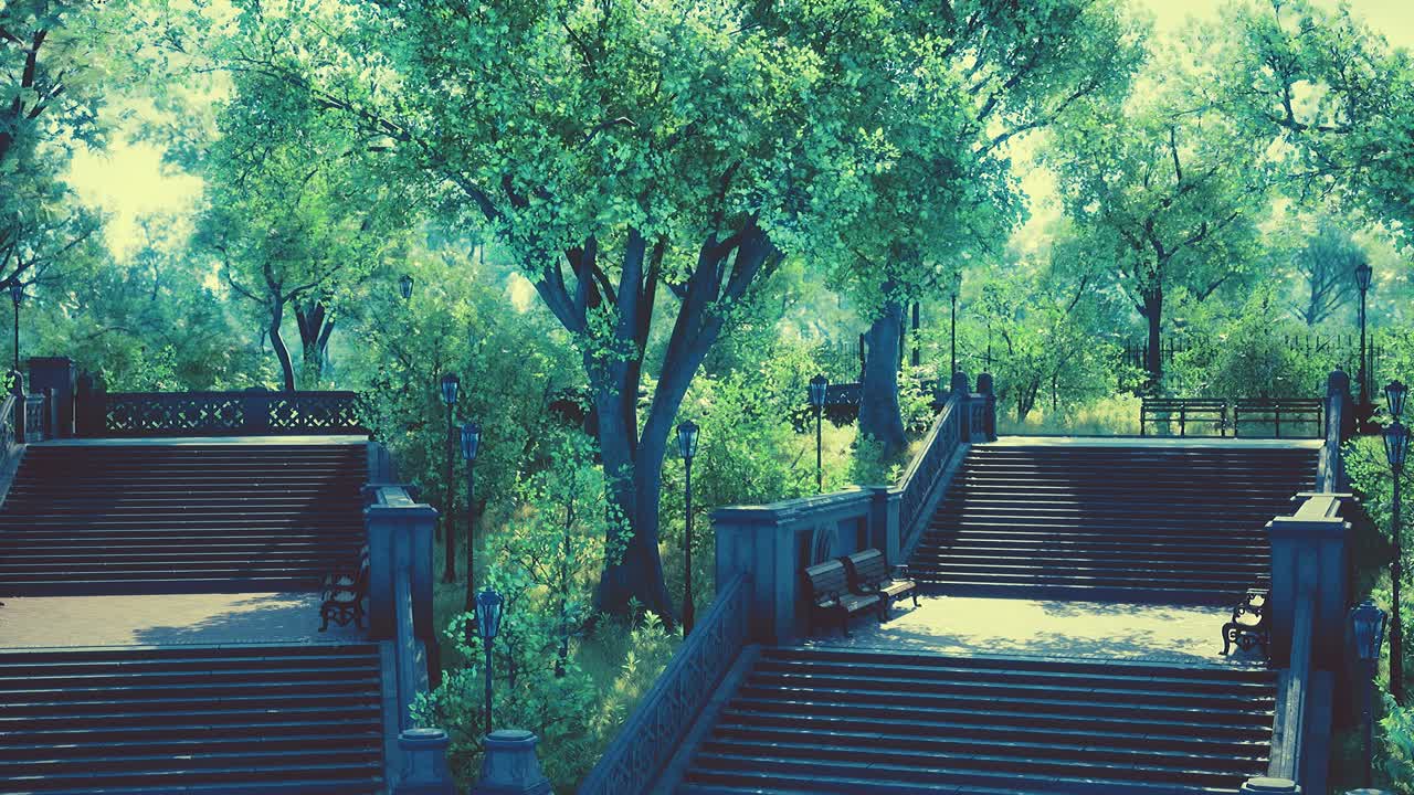 도시 에 있는 평화로운 공원