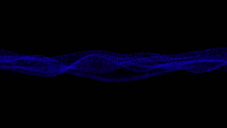 ondas de partículas 4k - 4k clip de partícula de onda azul abstracta sobre fondo oscuro, tecnología digital y concepto de innovación - fondo de patrón de ola azul abstracto - onda de partícula en movimiento abstracta en fondo oscuro - fondo abstracto de movimiento