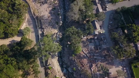 antena sobre el flujo de escombros deslizamiento zona durante el desastre de inundación de montecito california 3