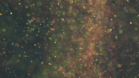 the cloud of fairy particles. slow motion