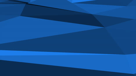 big blue low poly geometric shapes