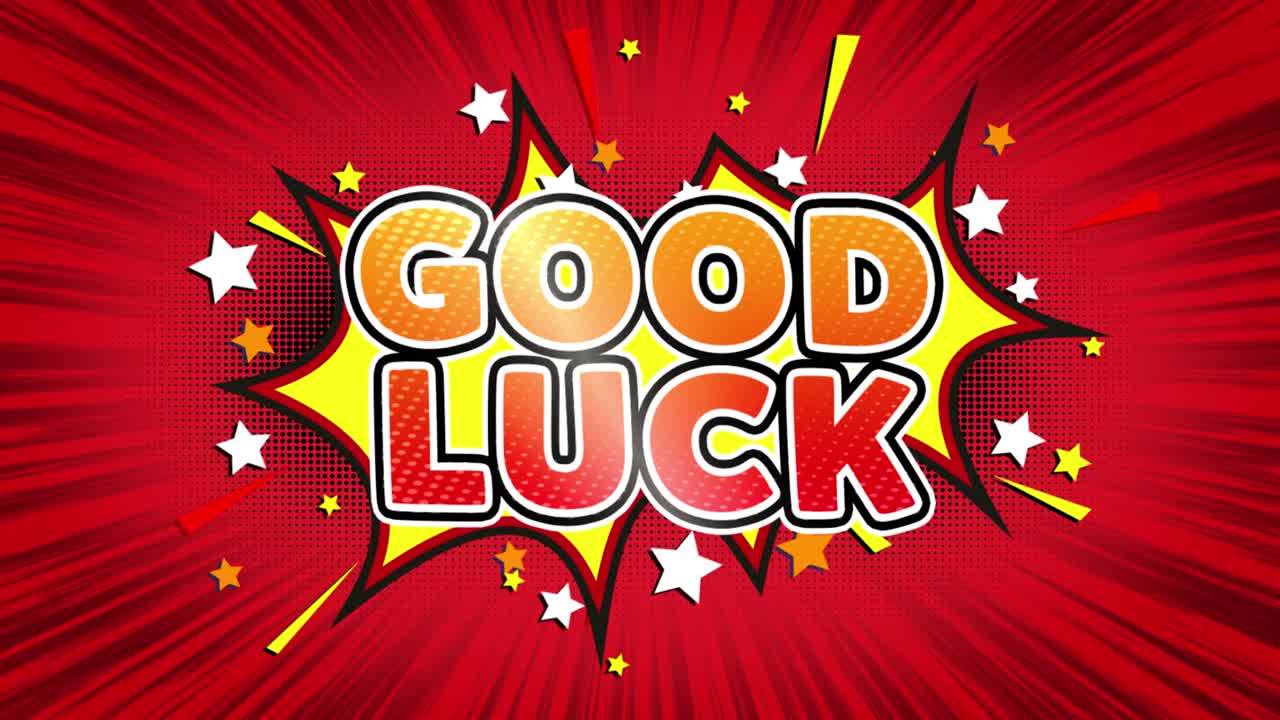 Good Luck Comic Graphic Design