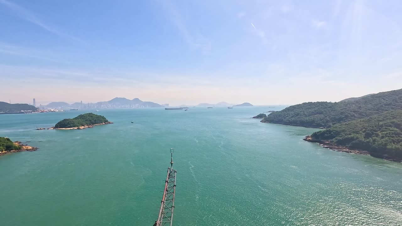 홍콩 의 섬 들 과 바다 의 공중 사진