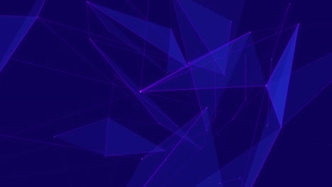 Animation-Eines-Netzwerks-Von-Verbindungen,-Das-Sich-über-Blauen-Hintergrund-Bewegt