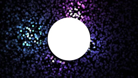 fondo bokeh abstractamente colorido con círculo