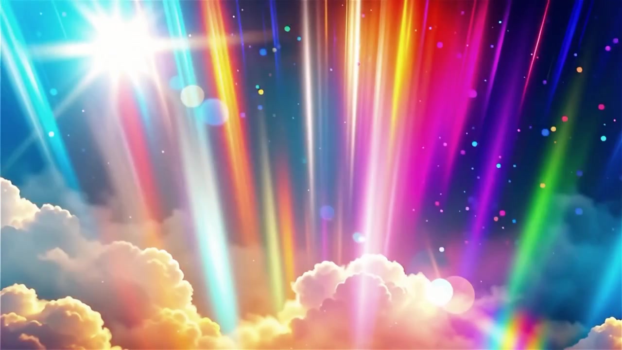 Christian Heavenly Light Worship Background