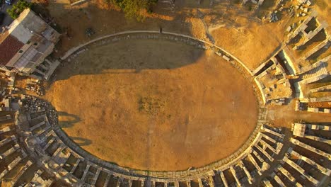 Una-Vista-Fantástica-Del-Anfiteatro-Romano-En-Salona