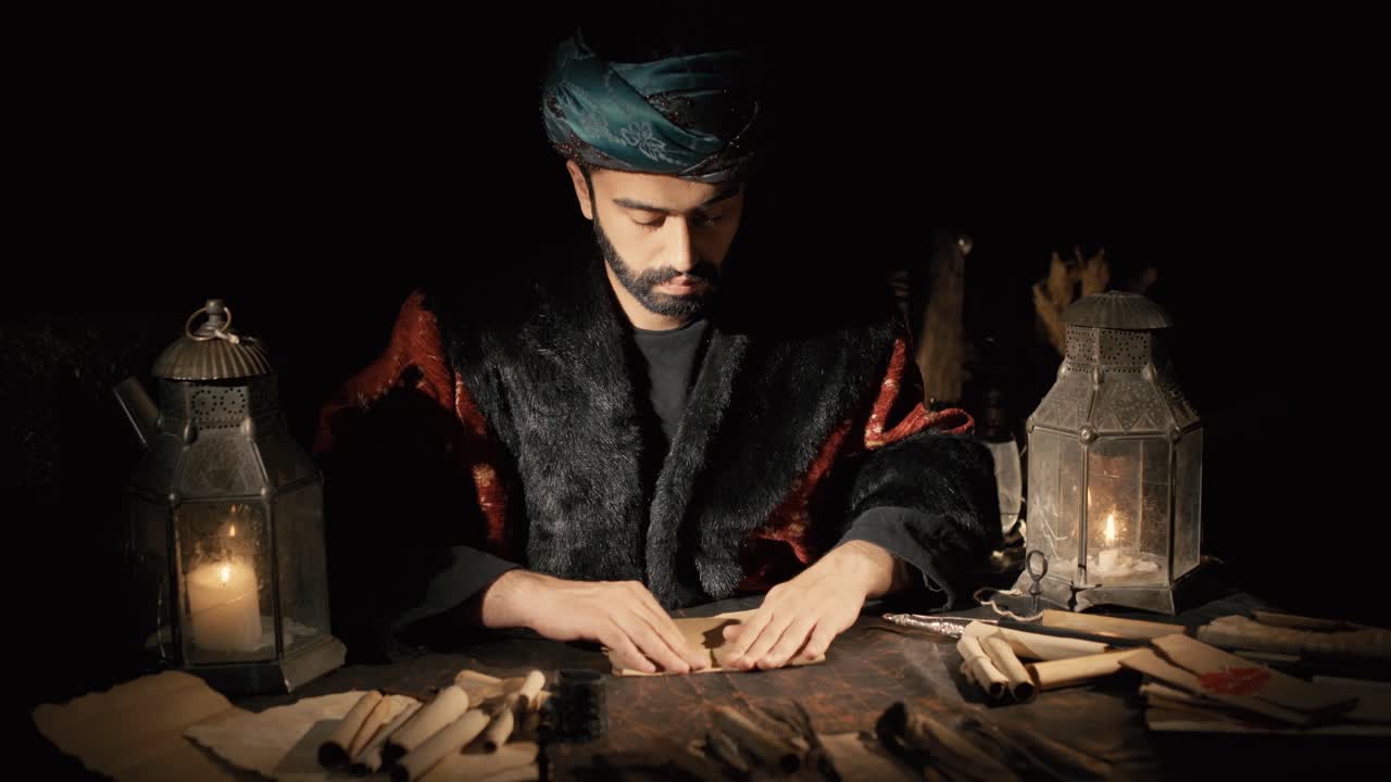 correspondencia confidencial histórica de oriente medio.