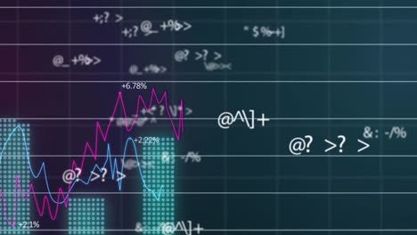 Animation-Der-Datenverarbeitung-Auf-Schwarzem-Hintergrund