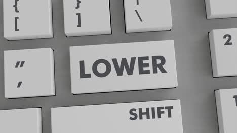 LOWER BUTTON PRESSING ON KEYBOARD