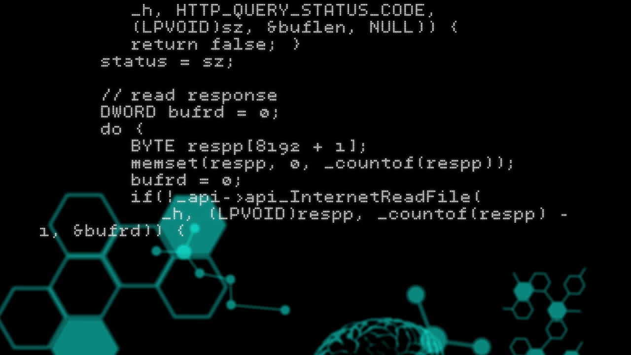 animación digital del procesamiento de datos contra estructuras químicas y cerebro humano sobre fondo negro