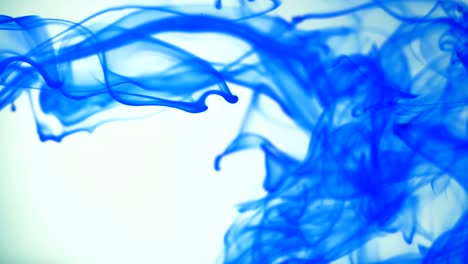 abstract background of blue smoke on a white background