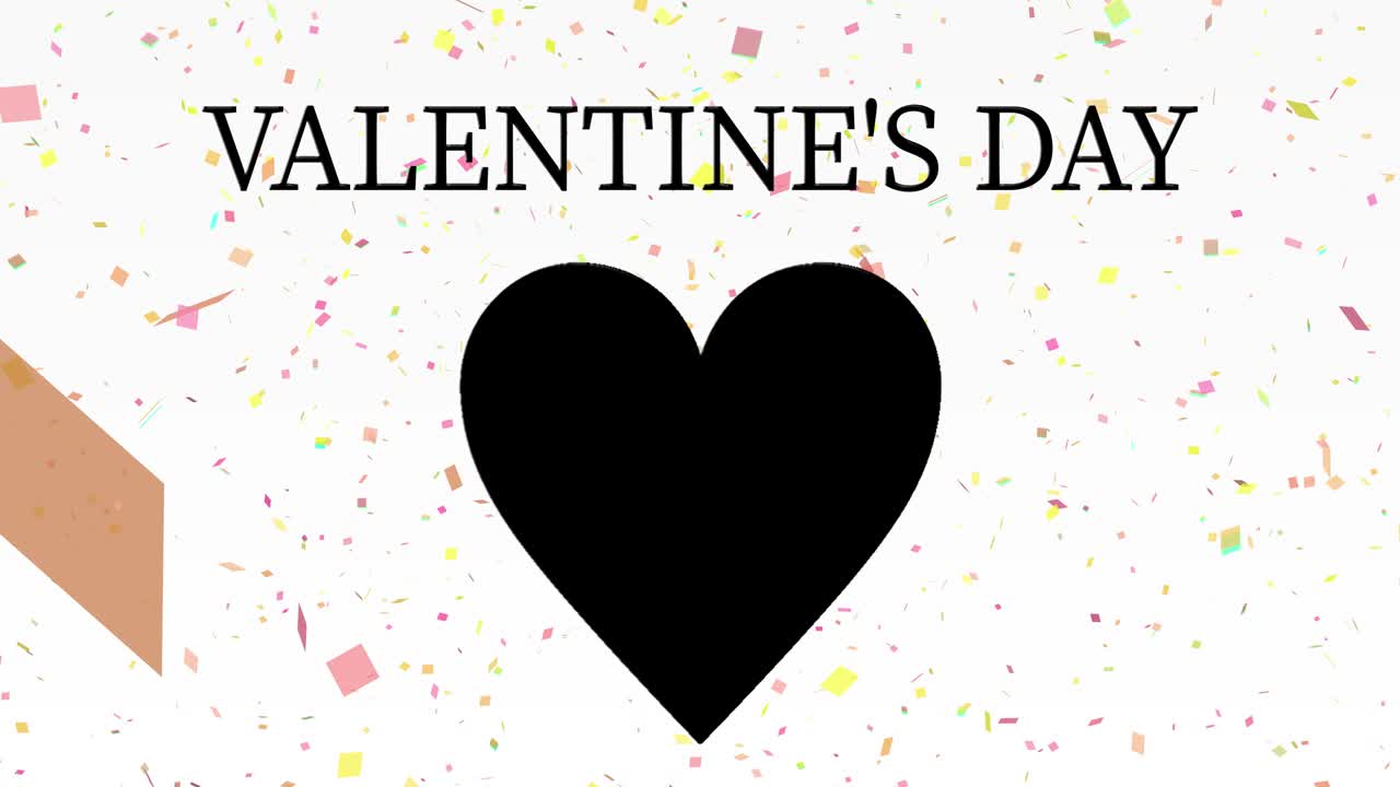 mensaje de valentín texto animación gráficos de movimiento