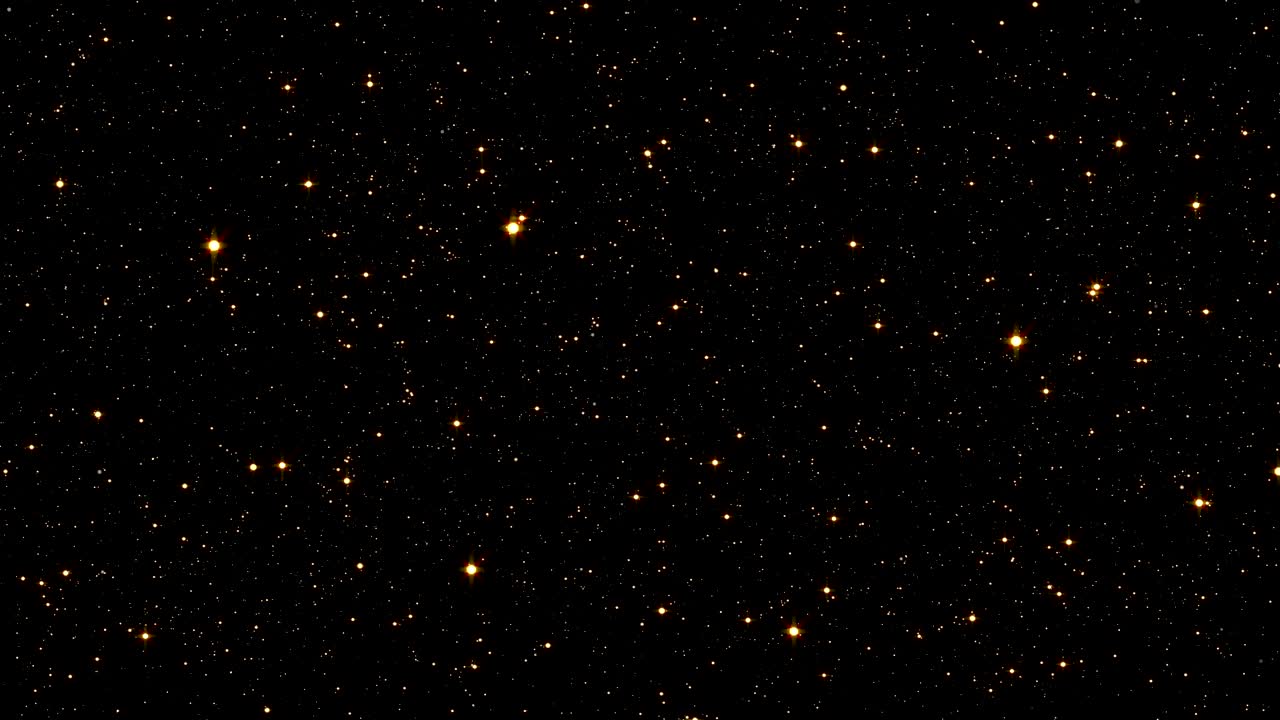 4k Glitter Particles. Looped Overlay