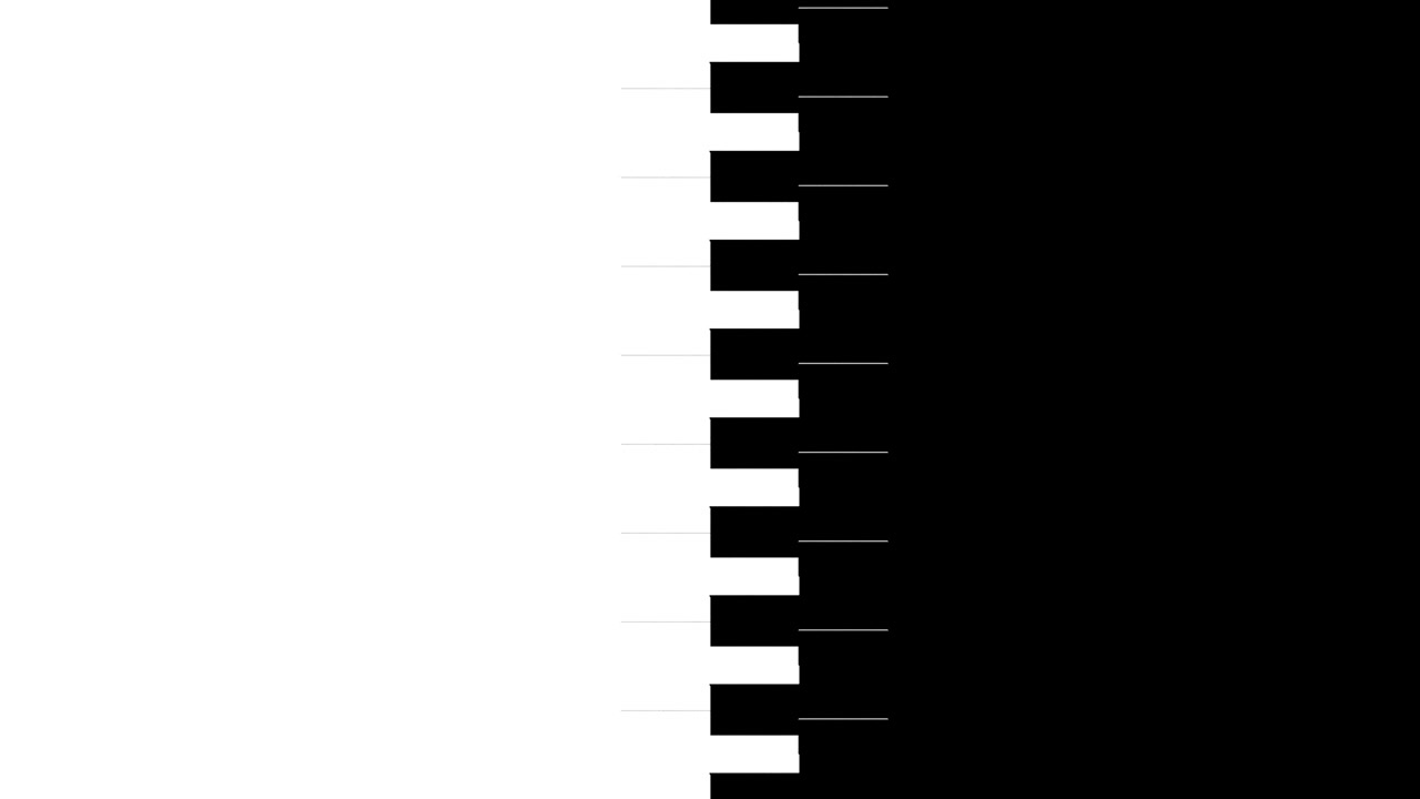 Transizione astratta con linee verticali in movimento e divisione cromatica