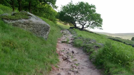 paths in the peak district, uk