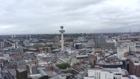 drone shot orbiting radio tower 03