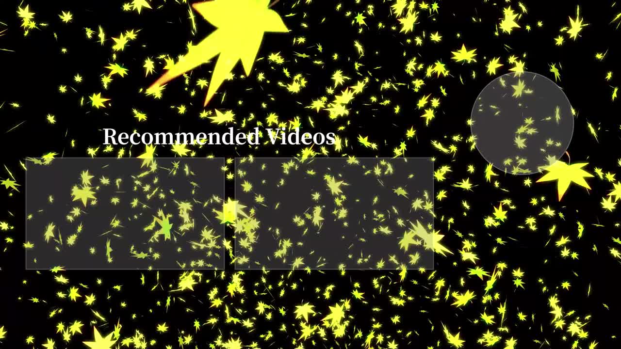 가을 잎 입자 유튜브 엔드 카드 엔딩 스크린 모션 그래픽