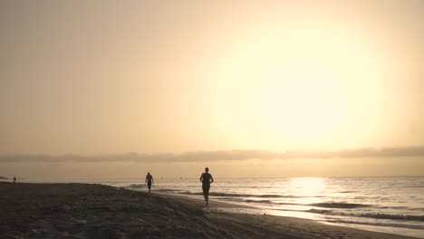 sunrise beach walk