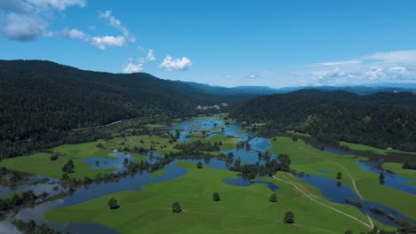 aerial landscape, slovenia