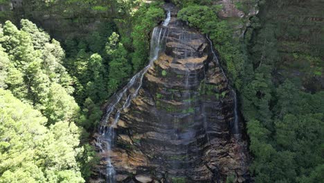 leura cascades at blue mountains nationalpark - aerial