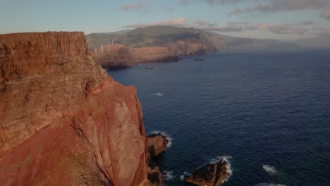 madeira, coastline hills, portugal, aerial drone