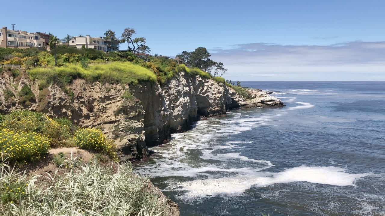 Sunny day overlooking La Jolla Cove from Goldfish Point