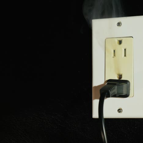 the beginning of the fire in an american type socket 1