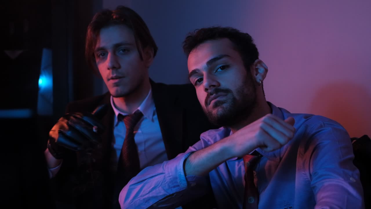 Two Man On Purple Filter