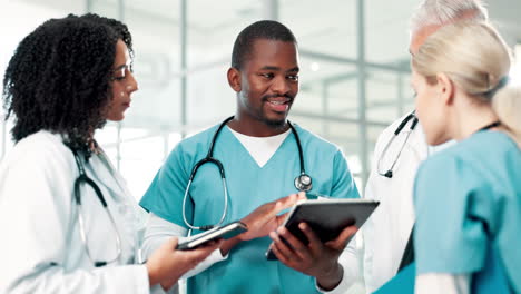 medical team discussing patient care