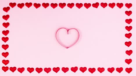 el corazón latente dentro de la fama para el día de san valentín.