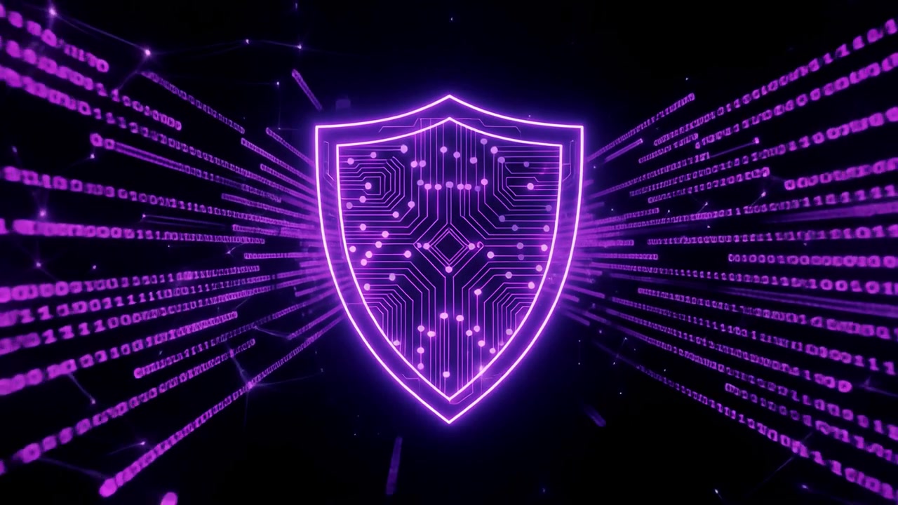 Digital Security Shield with Streaming Binary Code