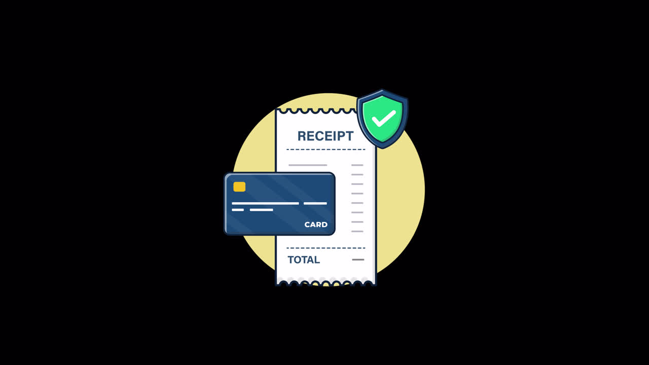 Animated Illustration of Secure Payment Transaction