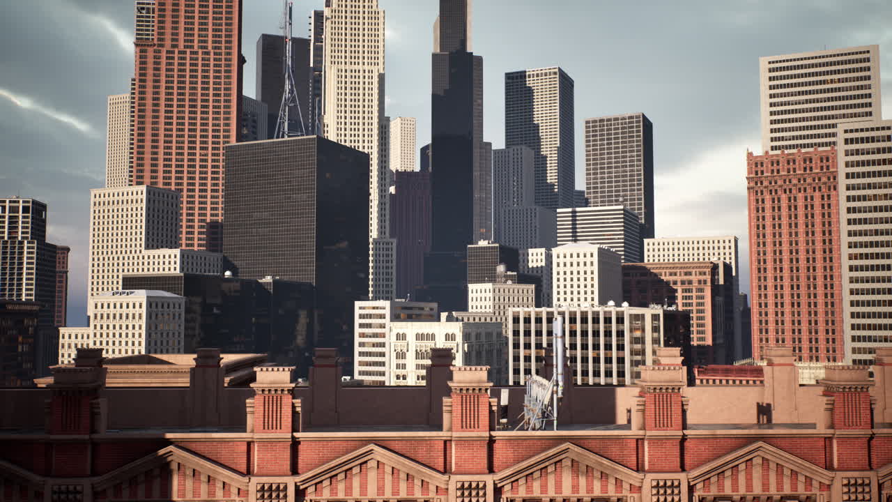 rascacielos de manhattan de la ciudad de nueva york y edificios altos y delgados