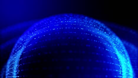 4k fondo azul de ciencia ficción sin costuras con estructuras radiales, las partículas oscilan y se mueven suavemente, como elemento de gráficos de información en el panel de ciencia ficción hud. 4
