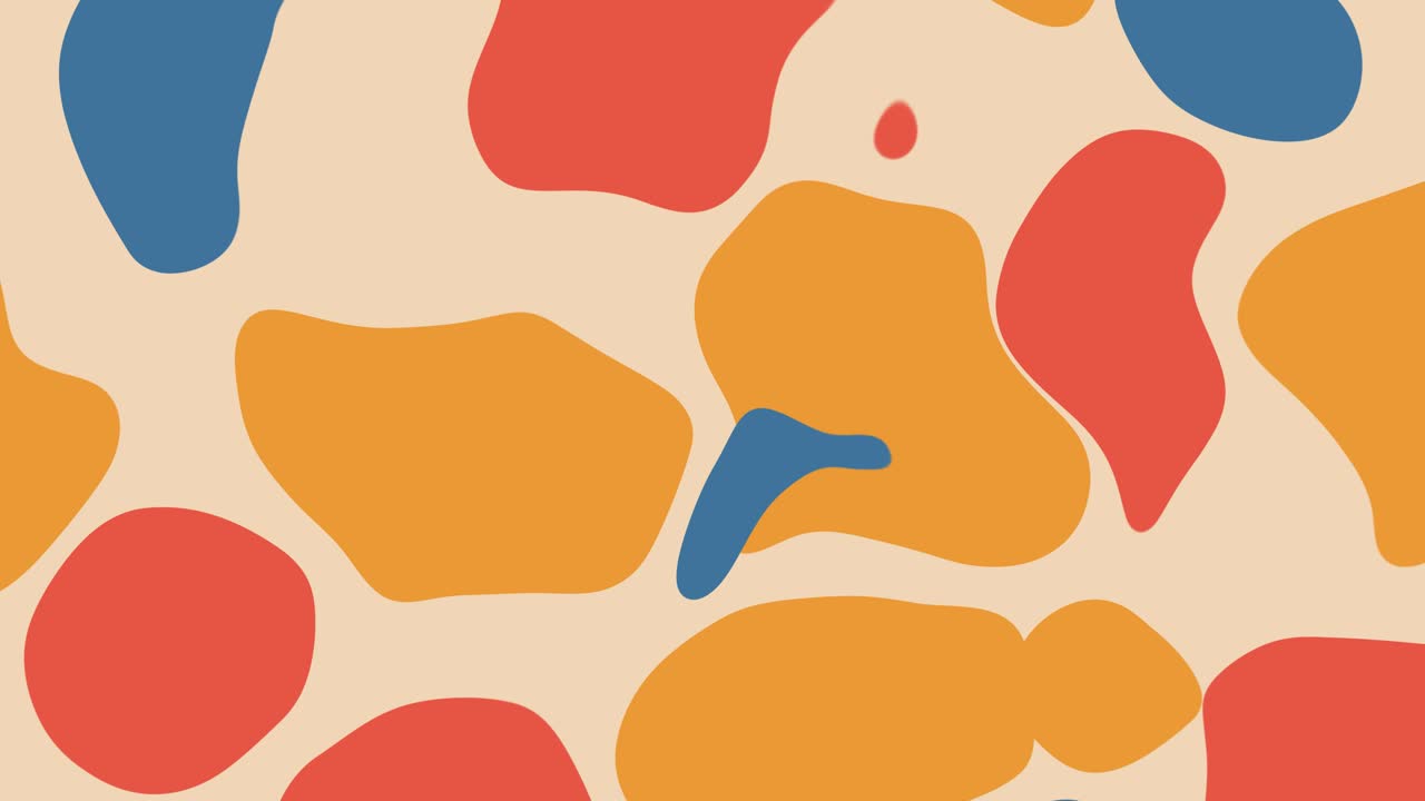Pastel Color Hand Draw Shapes Background