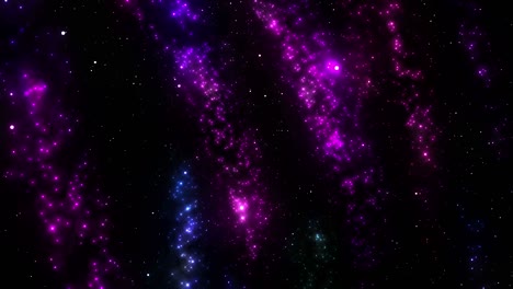 colorful glowing stars background loop