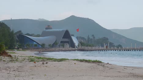 Scenic-View-Of-The-New-Con-Dao-Passenger-Port-In-Ba-Ria---Vung-Tau,-Vietnam