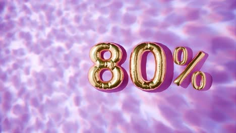 Golden-80%-Floating-Above-Water-Ripples-on-pink-background