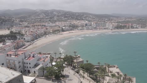 Peñíscola-Castle-and-Coastline,-Spain-in-4K-Format:-MOV-|-4K-|-25fps-|-D-Cinelike-|-Ungraded