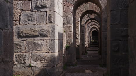 a stone hallway in pergamum