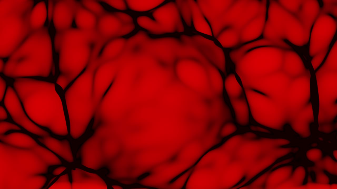 animación de frágiles conexiones negras en fondo carmesí rojo moviéndose lentamente