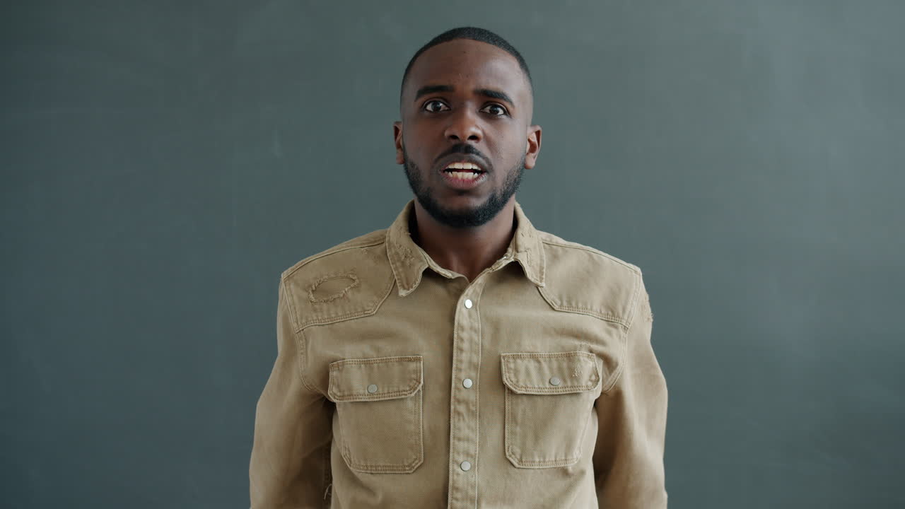 Man Expressing Anger