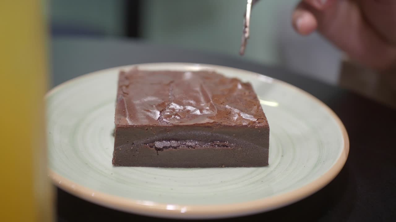 Eating a Chocolate Brownie