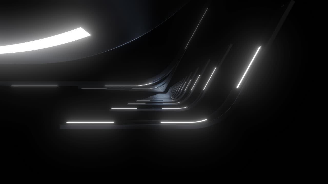 el túnel de neón futurista